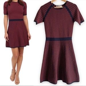 Trina Turk Knit Sweater Fit & Flare Dress